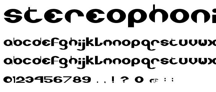 Stereophonic 1 font
